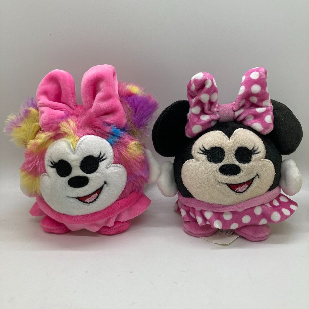 2-Pack Disney Minnie Mouse Squishy Stress Balls Polka-Dot & Tie-Dye Plush